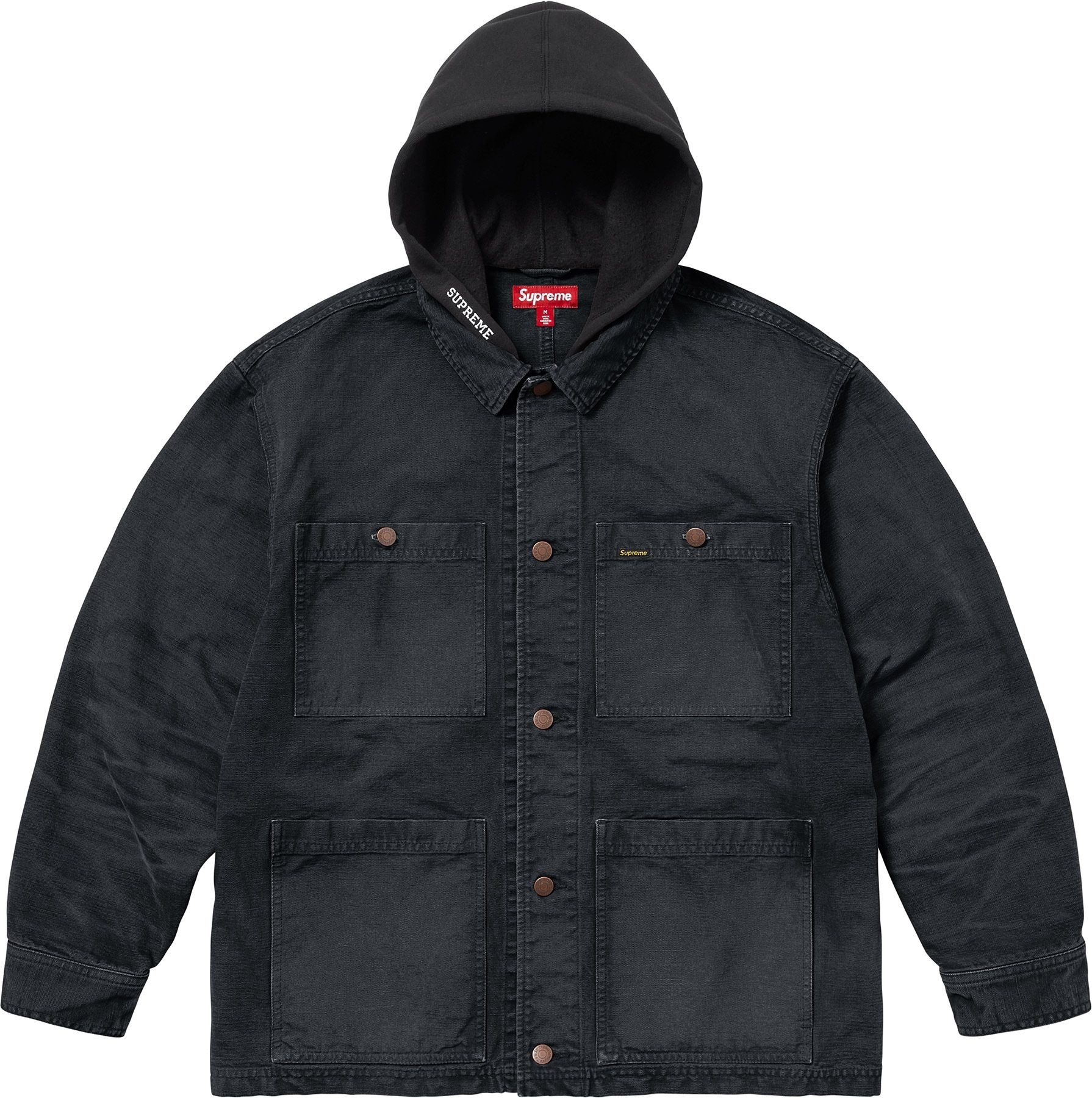 Worn Hooded Chore Coat view 15